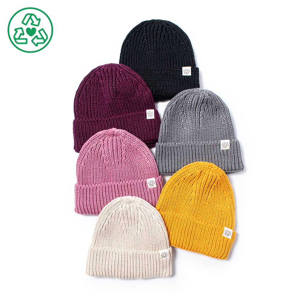 Beanie Recycled ABB410R And Knit David – Young - Eco-product!